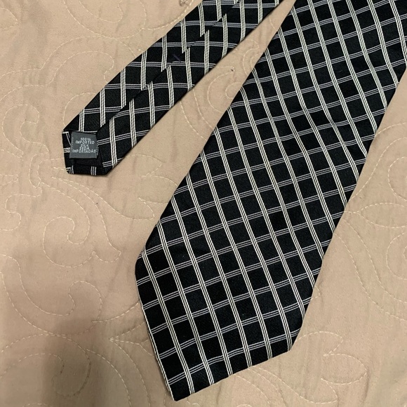 Stafford Executive Men’s Black silver Tie - Picture 2 of 6